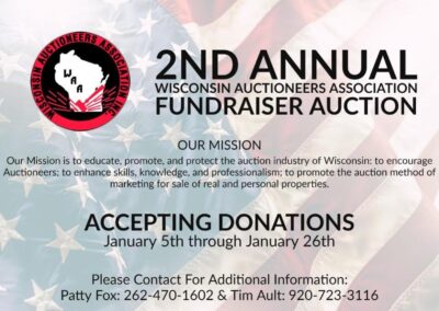 2nd Annual Wisconsin Auctioneers Association Fundraiser
